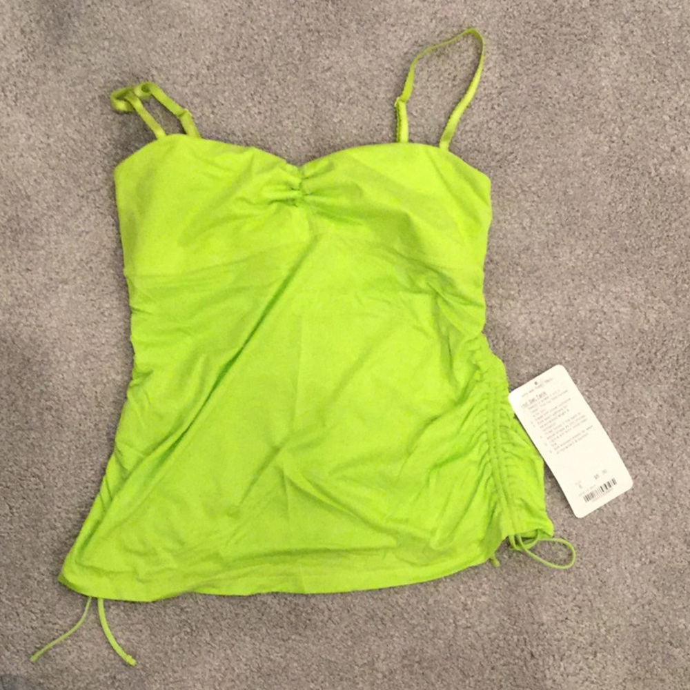 Lululemon hot set lime tank new